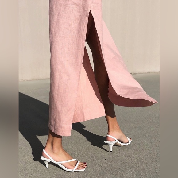 Neil J. Rodgers Janel Blue Italian Nappa Leather Kitten Heel Sandals 55mm Italy - Picture 11 of 11